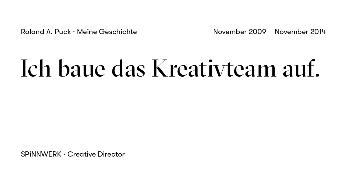 Beitragskarte: Ich baue das Kreativteam auf.