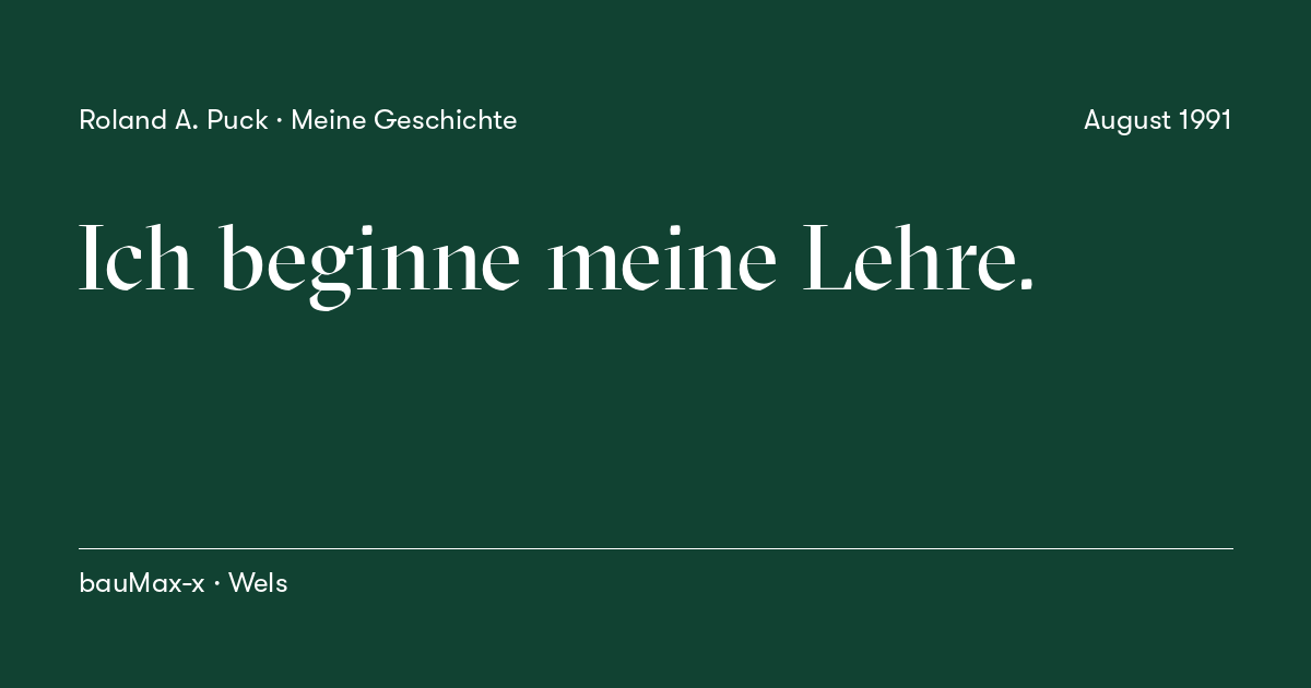 Beitragskarte: Ich beginne meine Lehre.