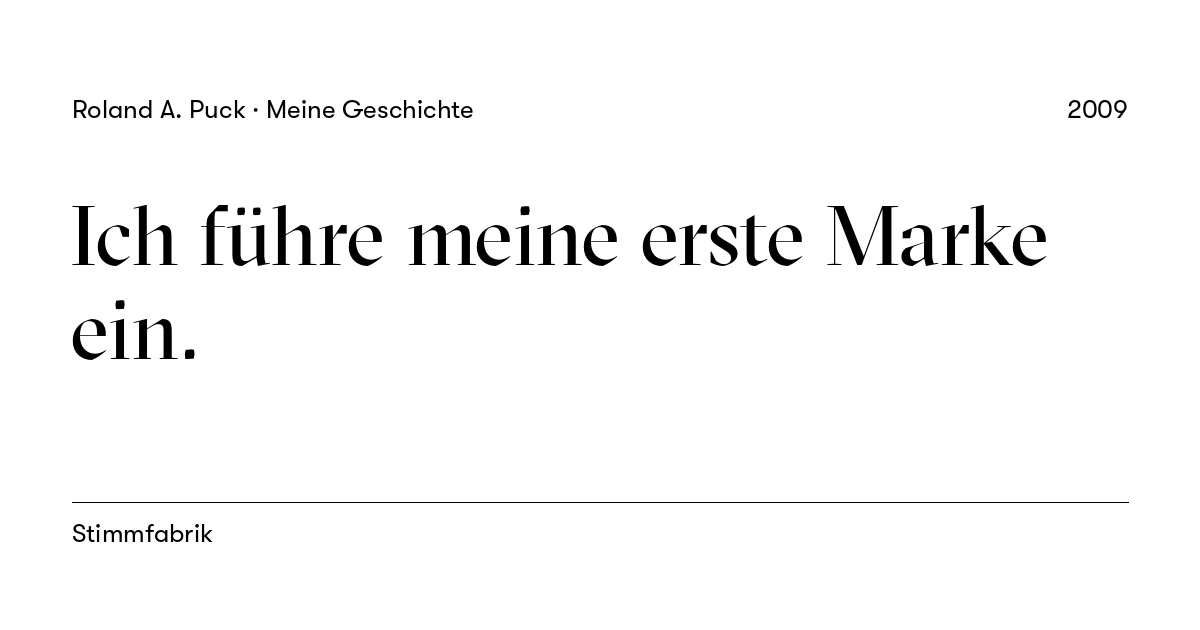 Beitragskarte: Ich führe meine erste Marke ein.