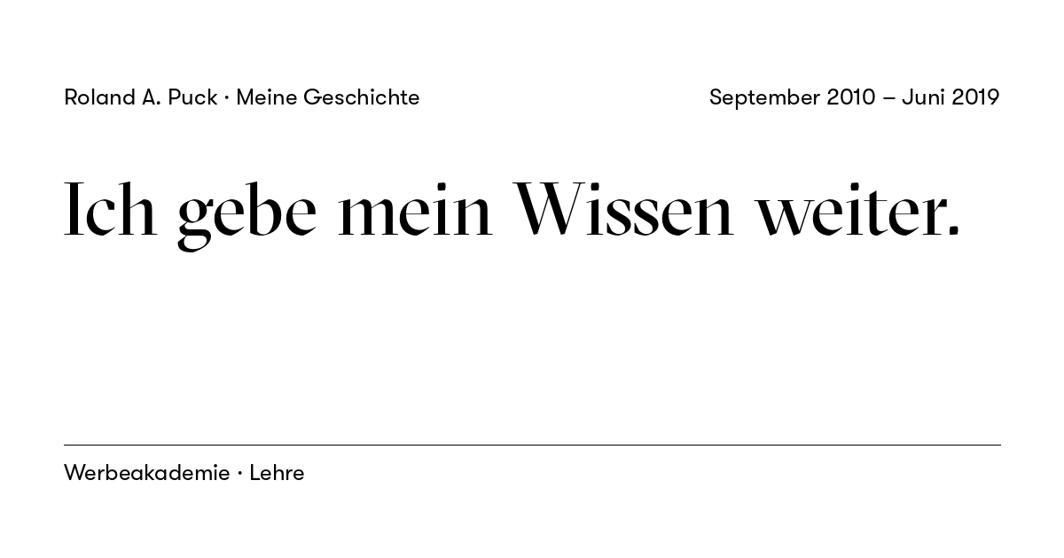 Beitragskarte: Ich gebe mein Wissen weiter.