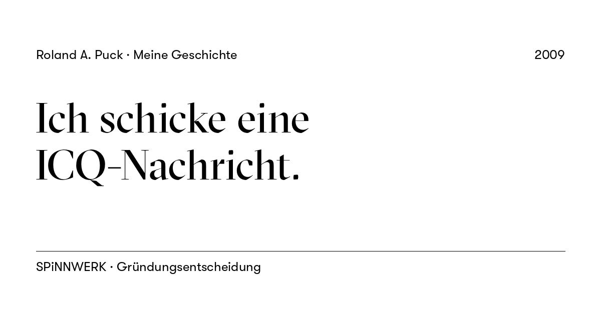 Beitragskarte: Ich schicke eine ICQ-Nachricht.