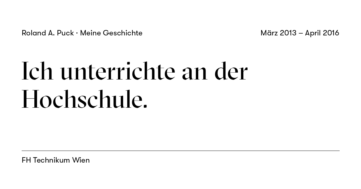 Beitragskarte: Ich unterrichte an der Hochschule.