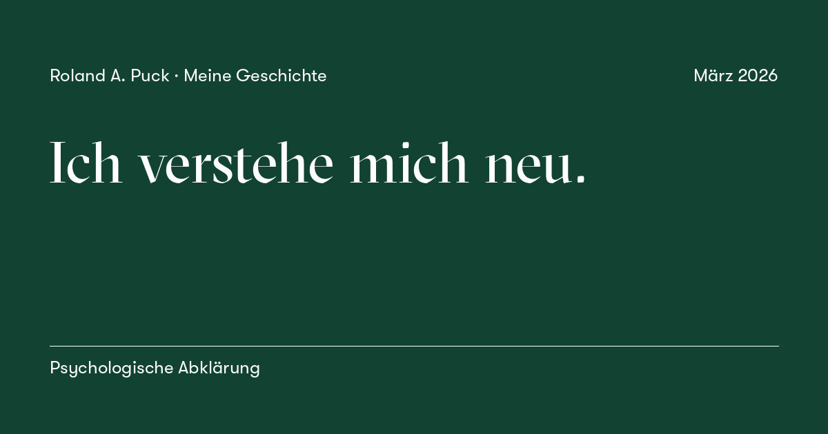Beitragskarte: Ich verstehe mich neu.