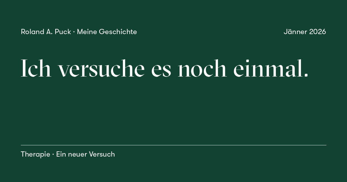 Beitragskarte: Ich versuche es noch einmal.