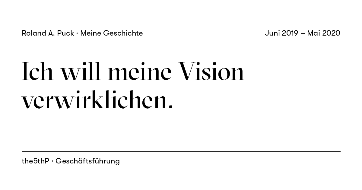 Beitragskarte: Ich will meine Vision verwirklichen.